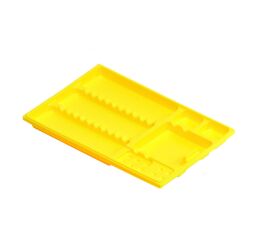 Tácek plastový 18x28cm, 400ks žlutý