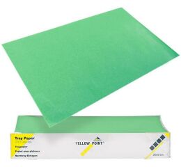 YELLOW POINT Filtrační papír na tácky 18x28,zelený