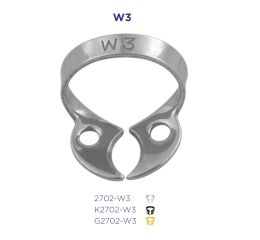 Kofferdamová spona W3 - dolní molar