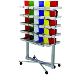 Vozík na kolečkách + 60 velkých táců