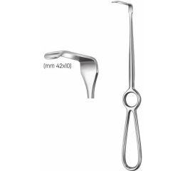 Hák Langenbeck medium 42x10mm