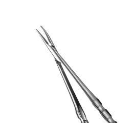 Needle Holder Micro Surg., curved, diamond dusted