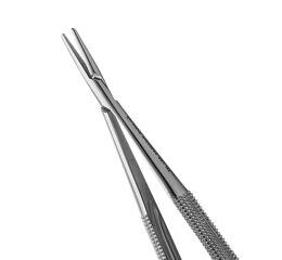 Needle Holder Castroviejo, round diamond dusted be