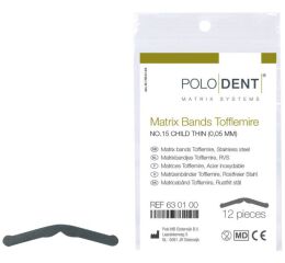 Matrix Bands Tofflemire No. 15 Child Thin 0,05 mm
