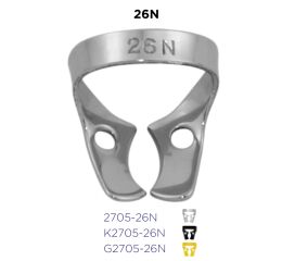 Kofferdamová spona 26N - horní molar