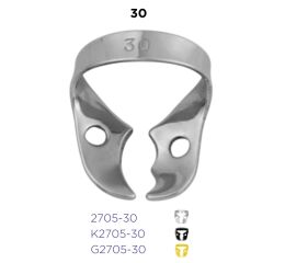 Kofferdamová spona 30 - horní molar