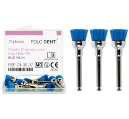 POLODENT Prophy Brushes Junior Cup tvrdé modré