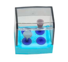 Dezinfekční box-rotační nástroje pro 4ks, Sky Blue