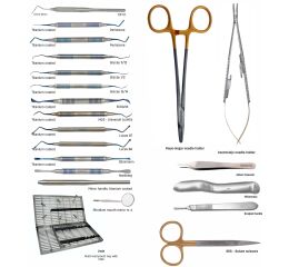 Set perio chirurgický 20 nástrojů + kazeta