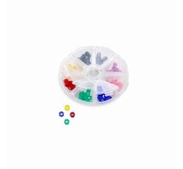 SILIKONOVÝ KROUŽEK, EXAGONAL BOX, 8 BAREV