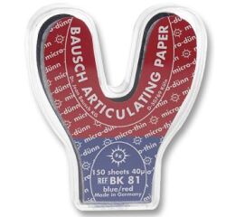 Arti-Check artikulační papír podkova modrá/červená