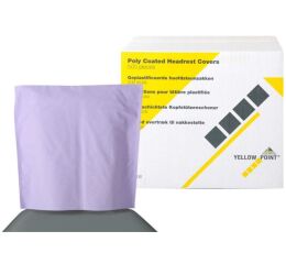 Návleky na opěrku hlavy 25 x 25 cm, levandulové