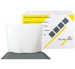 Návleky na opěrku hlavy 25 x 33 cm, bílé