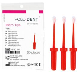 POLODENT micro Tips červené