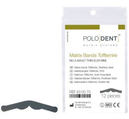 Matrix Bands Tofflemire No. 3 Adult Thin 0,05 mm