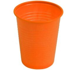 Kelímky plastové 180ml, oranžové 100ks