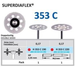 HORICO Superdiaflex oboustranný disk C 22/0,17mm