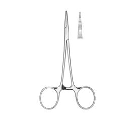 Jehelec Halsted-Moquito 12cm, rovný