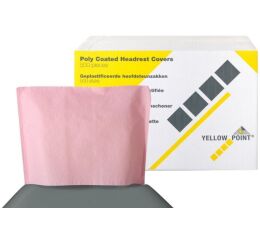 Návleky na opěrku hlavy 25 x 33 cm, růžové