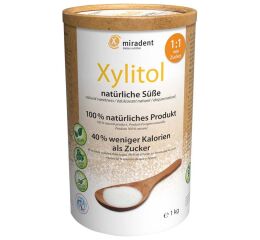 Miradent Xylitol Powder - náhražka cukru, 1kg