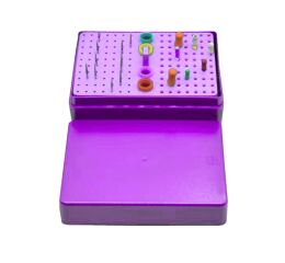 Dezinfekční box pro rotační nástroje, Puple