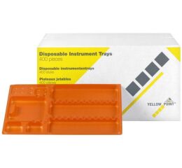 YELLOW POINT Tácky plastové 28 x 18 cm oranžové