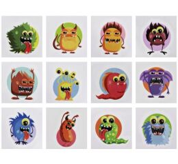 Nálepky příšerky, 100ks