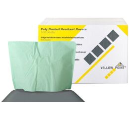 Návleky na opěrku hlavy 25 x 33 cm, zelené