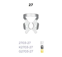 Kofferdamová spona 27 - molar  (GENERAL)