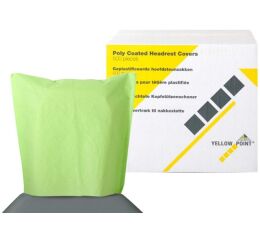 Návleky na opěrku hlavy 25 x 25 cm, limetkové