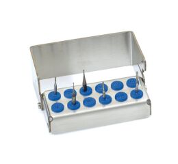 Stojánek na 12 vrtáčků, žlutý