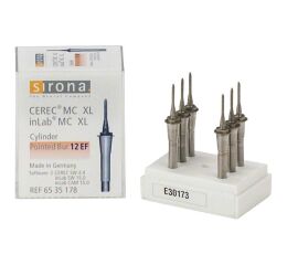 Cerec Cylinder Pointed Bur 12EF vrták, 6ks
