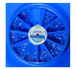 Korunky transparentní oční zuby 80ks