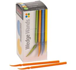 WedgeWands - klínky, 100ks střední oranžové
