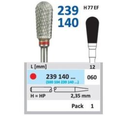 HORICO tvrdokovová fréza - hruška 6,0mm
