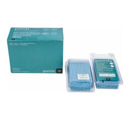 Points - aplikátory, 100ks medium světle modré
