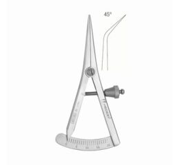 MĚŘÍTKO POSUVNÉ CASTROVIEJO 85MM ZAHNUTÉ