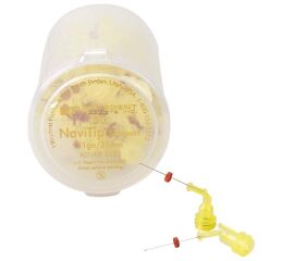 NaviTip Double Sideport - kanyly 21mm, 50ks žluté