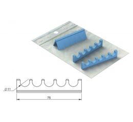 Silikonový držák pro 5 nástrojů, modrý