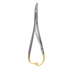 Jehelec Mathieu, zahnutý, 14cm, TC