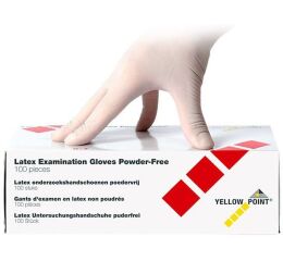 YELLOW POINT Rukavice latexové nepudrované
