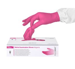 POLODENT nitrilové rukavice magenta