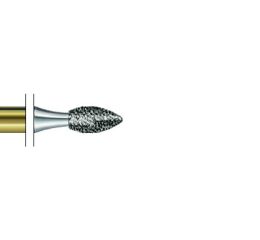 Strukturovaný diamant plamen D19mm 023, S6368