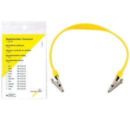 Držák ochranných roušek (bryndáků), žlutý