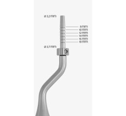 OSTEOTOME CONCAVE ZAHNUTÝ 3,7MM