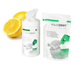 POLODENT dezinfekční ubrousky citron