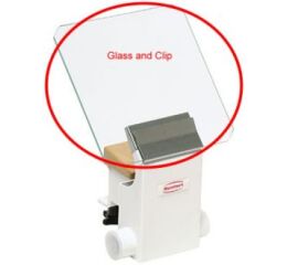 Skleněný štít s držákem