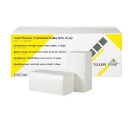 YELLOW POINT 2 vrstvé papírové ručníky skládané ZZ