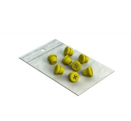 Silikonové kolíky, 8ks žluté