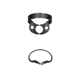 Rubber Dam spona W8A molar bez křidélek Black Line